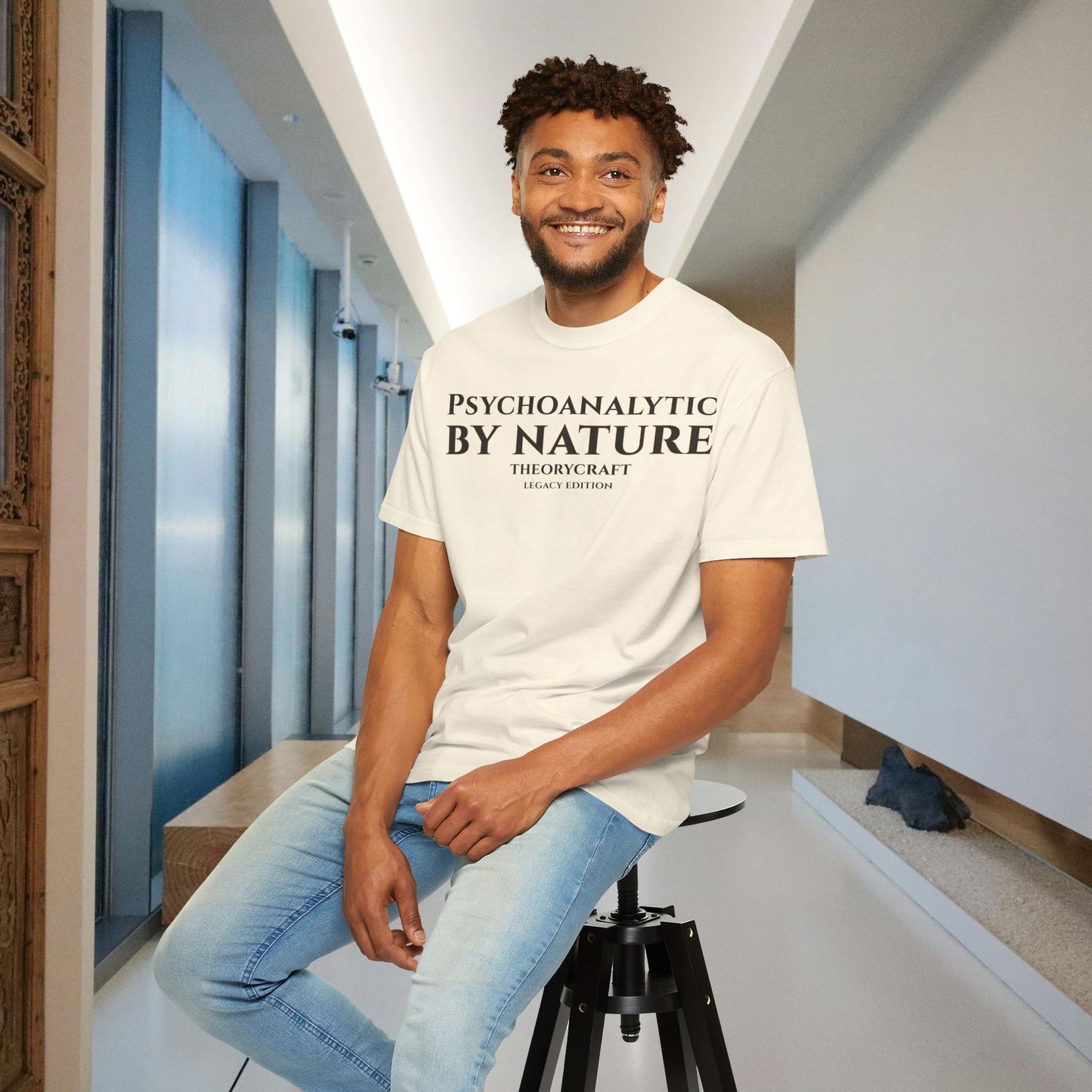 Psychoanalytic By Nature T-shirt | Minimal Text Tee