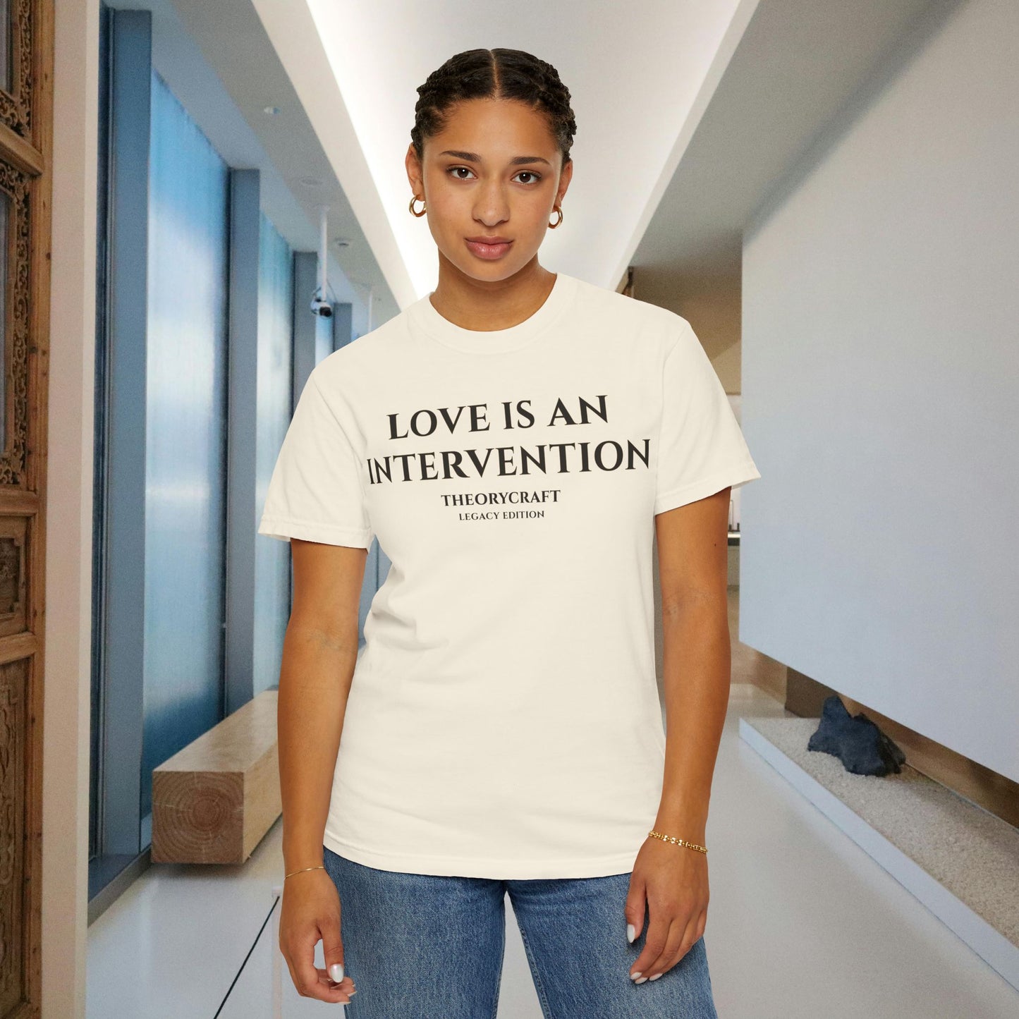 Love Is an Intervention T-shirt | Minimal Text Tee